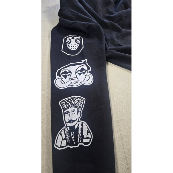 NWOT Haculla Hoodie Unisex 2XL Black Faces Graphic Pullover Streetwear RARE - Picture 13 of 16